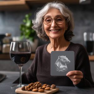 Slate Coaster Engraving File, Mystical Armadillo, Laser Art