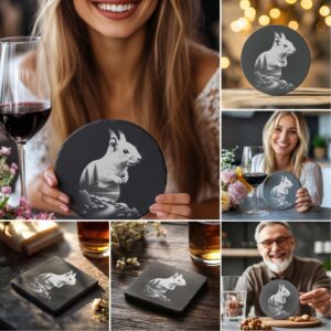 Slate Coaster Laser Engraving PNG Bundle, Modern Drink