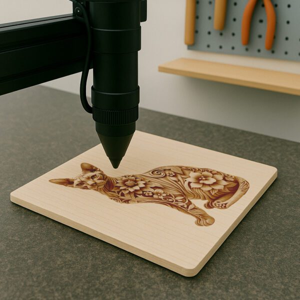Sphynx Cat 3D Laser Engraving File, Modern Pet