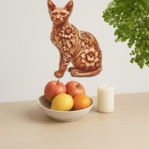 Sphynx Cat 3D Laser Engraving File, Modern Pet