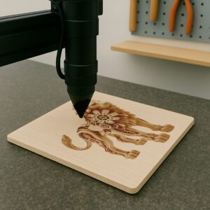 Steampunk Lion 3D Illusion Laser Engraving File, Animal