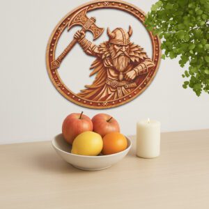 Viking Warrior 3D Illusion Laser Engraving File, Norse