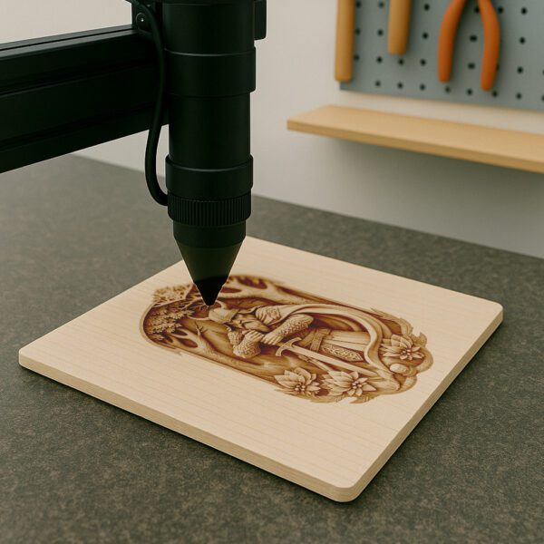 Viking Warrior 3D Illusion Laser Engraving File, Norse