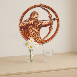 Viking Warrior 3D Illusion Laser Engraving File, Norse