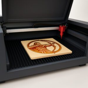 Viking Warrior 3D Illusion Laser Engraving File, Norse