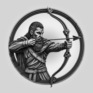 Viking Warrior 3D Illusion Laser Engraving File, Norse