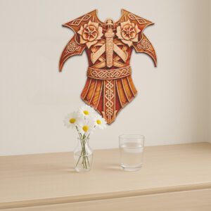 Viking Warrior Armor 3D Illusion Laser Engraving File,