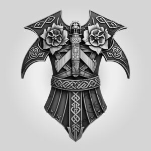 Viking Warrior Armor 3D Illusion Laser Engraving File,