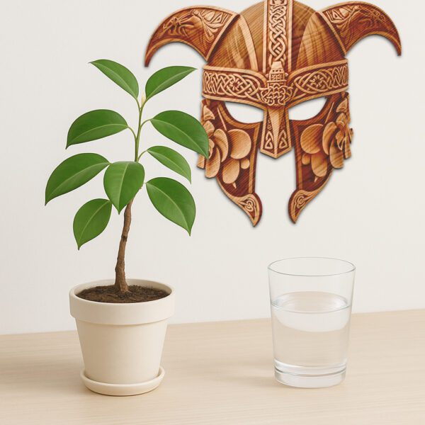 Viking Warrior Helmet 3D Illusion Laser Engraving File,