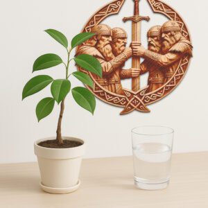 Viking Warriors 3D Illusion Laser Engraving File, Norse