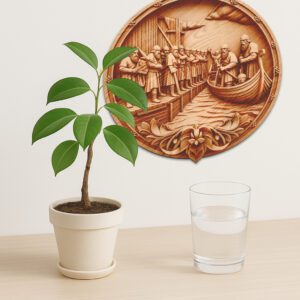 Viking Warriors 3D Laser Engraving Design File, Norse