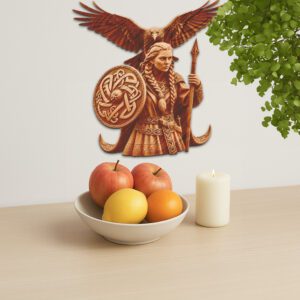 Viking Woman Warrior 3D Illusion Laser Engraving File,