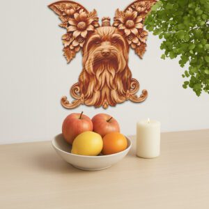 Yorkshire Terrier 3D Illusion Laser Engraving File, Pet