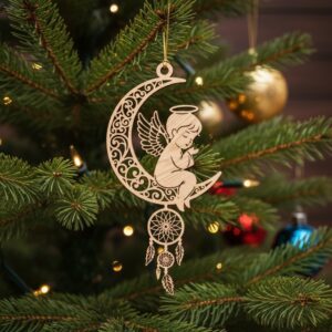 Christmas Angel Ornament Bundle, Laser File with 6