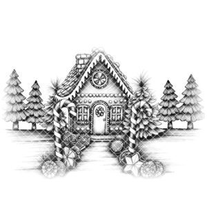 Christmas Laser Engraving File for Charcuterie Board, Gingerbread