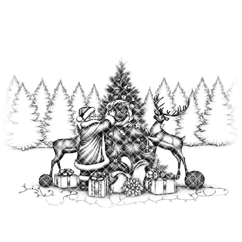 Christmas Laser Engraving File for Charcuterie Board, Santa