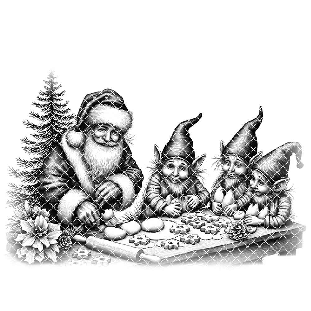 Christmas Laser Engraving File, Santa Charcuterie Board, Elves