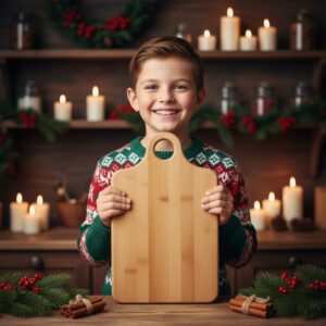 Christmas Laser Engraving File, Santa Charcuterie Board, Kitchen