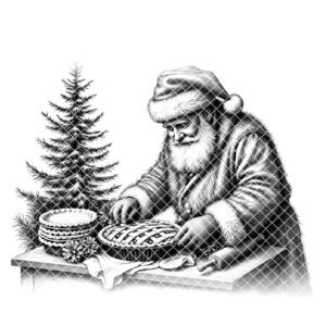 Santa Charcuterie Board Laser Engraving File, Christmas Holiday