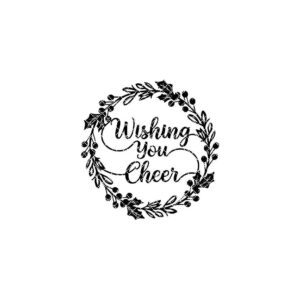 Christmas Door Hanger File, Holiday Wreath Sign, Cheerful Round Porch Decor