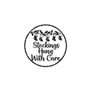 Christmas Door Hanger File, Stockings Hung With Care Sign, Holiday CNC Decor