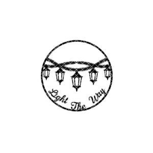 Christmas Door Hanger Lanterns, Winter Holiday Round Door Sign, Light the Way Decor