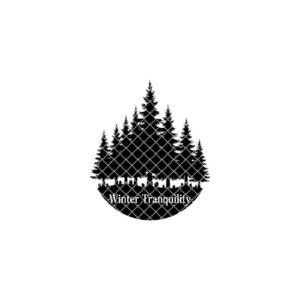 Christmas Door Hanger Pine Tree Sign, Laser File, Holiday Wood Sign Digital Design