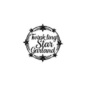Christmas Door Hanger, Star Garland Sign, Holiday Welcome Decor for Front Door