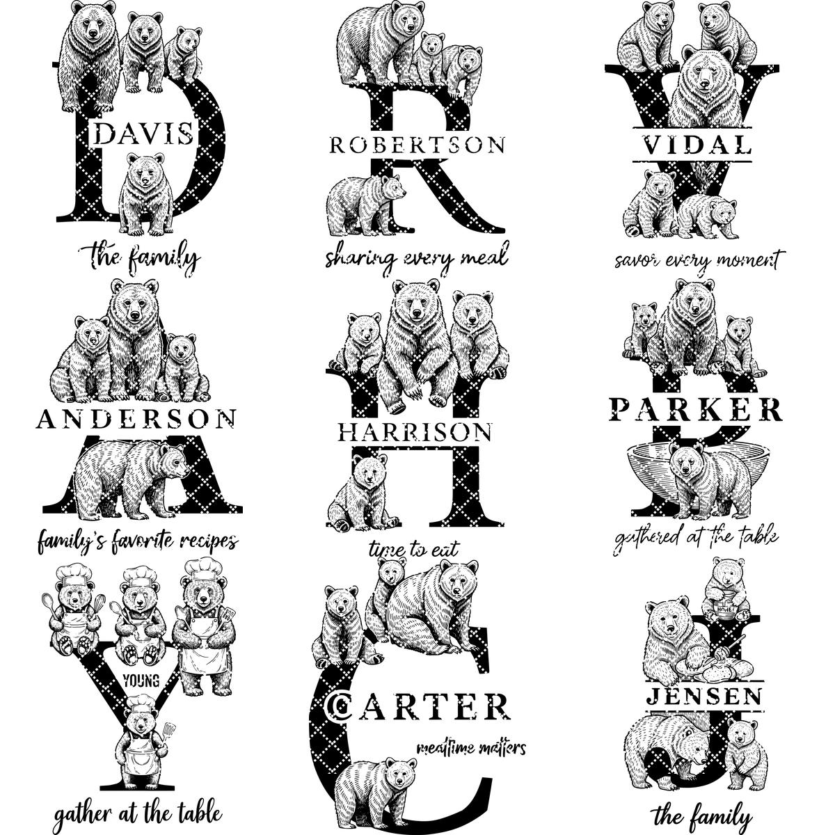 Animal Monogram Design, Wooden Family Name Sign, Vintage Engraved Charcuterie Bundle