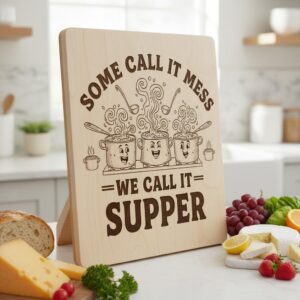 Breakfast Bundle with 21 Funny Kitchen Designs for Charcuterie Board Engraving