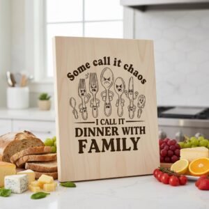 Breakfast Bundle with 21 Funny Kitchen Designs for Charcuterie Board Engraving