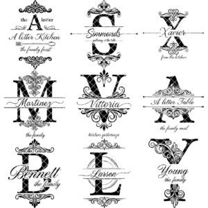 Charcuterie Board Designs, 53 Monogram Bundle, Personalized Family Name Engraving