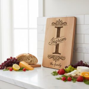 Charcuterie Board Designs, 53 Monogram Bundle, Personalized Family Name Engraving