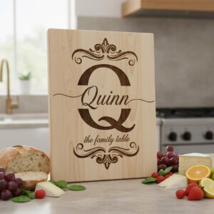 Charcuterie Board Designs, 53 Monogram Bundle, Personalized Family Name Engraving
