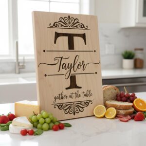 Charcuterie Board Designs, 53 Monogram Bundle, Personalized Family Name Engraving