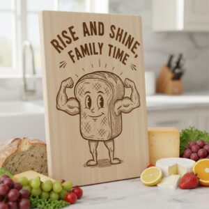 Charcuterie Board Engraving File, Funny Vegetable Workout, Personalized Fitness Gift