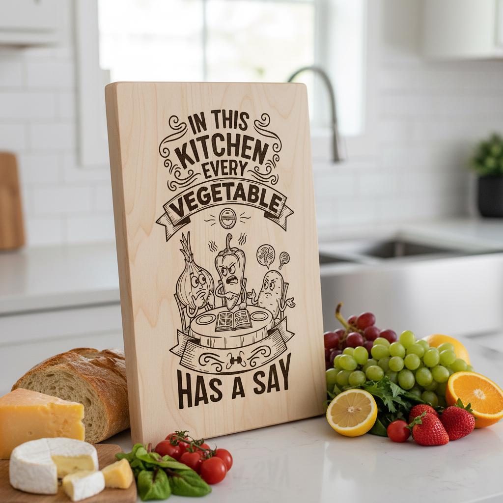 Charcuterie Board Engraving File, Whimsical Toast Breakfast Kitchen Design Bundle