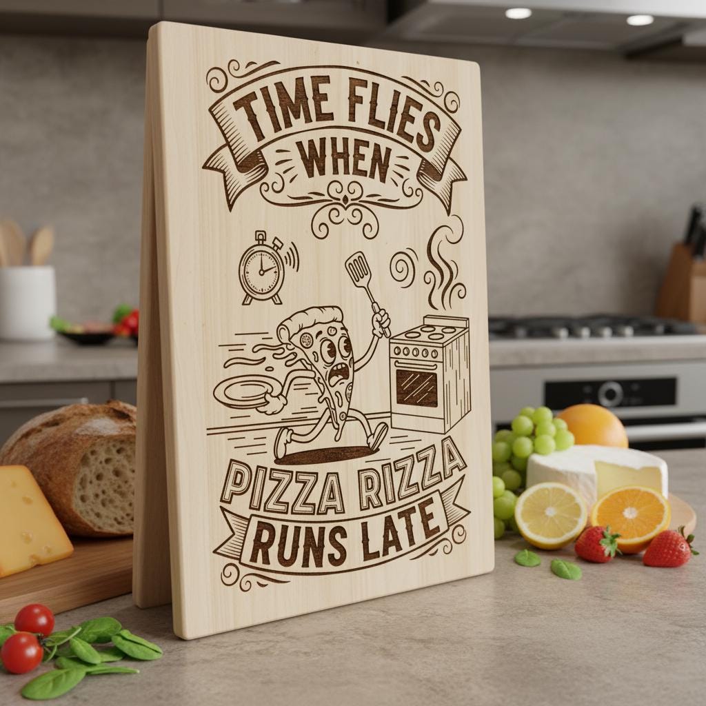 Charcuterie Board Engraving File, Whimsical Toast Breakfast Kitchen Design Bundle