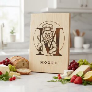 Chef Animal Monogram Bundle, Vintage Engraving Designs for Family Name Charcuterie