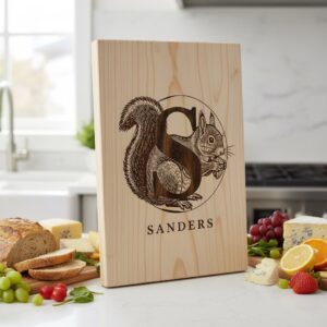 Chef Animal Monogram Bundle, Vintage Engraving Designs for Family Name Charcuterie