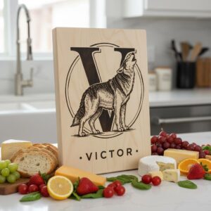 Chef Animal Monogram Bundle, Vintage Engraving Designs for Family Name Charcuterie