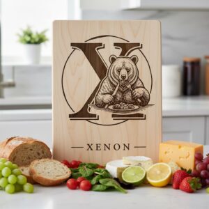 Chef Animal Monogram Bundle, Vintage Engraving Designs for Family Name Charcuterie