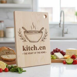 Engraving File Bundle 20 Cozy Kitchen Designs for Charcuterie Boards and Cookbooks