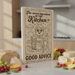 Engraving File Bundle Retro Kitchen Designs for Charcuterie Boards Whimsical Snacks