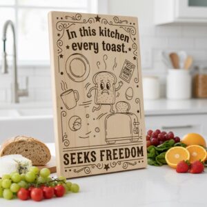 Engraving File Bundle Retro Kitchen Designs for Charcuterie Boards Whimsical Snacks