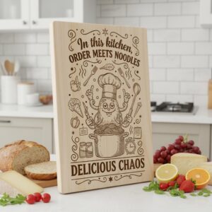 Engraving File Bundle Retro Kitchen Designs for Charcuterie Boards Whimsical Snacks