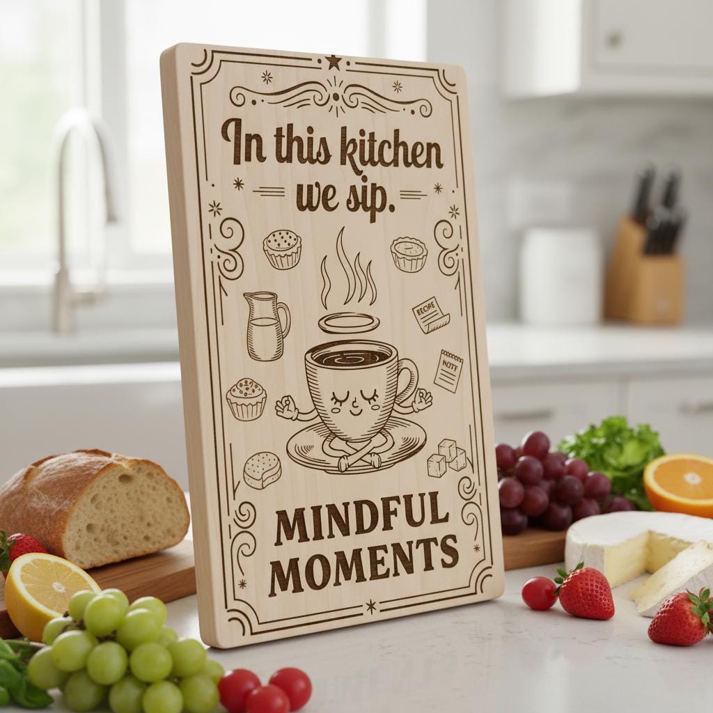 Engraving File Bundle Retro Kitchen Designs for Charcuterie Boards Whimsical Snacks