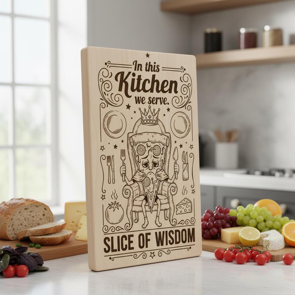 Engraving File Bundle Retro Kitchen Designs for Charcuterie Boards Whimsical Snacks