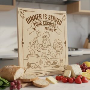 Funny Animal Noodle Charcuterie Engraving Bundle Vintage Kitchen Humor Designs