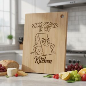 Funny Charcuterie Board Engraving File, 21 Cracked Egg Designs, Kitchen Humor